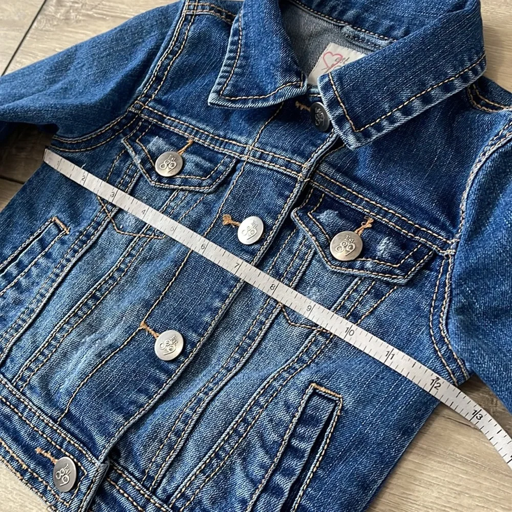 The Children’s PLACE Toddler Girl Denim Jacket Size XS (4)
